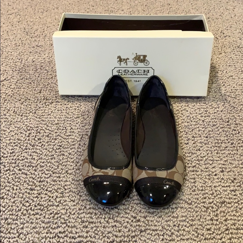 Coach brown flats!